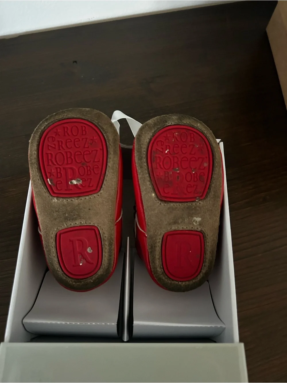 Robeez Red Mary Jane Baby Shoes with Bow